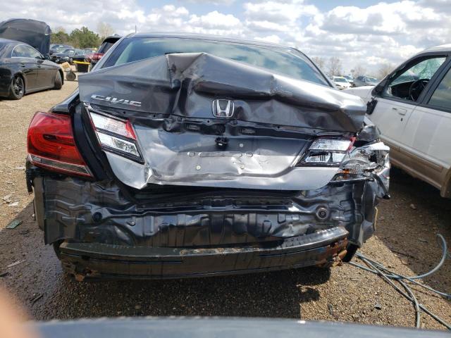 19XFB2F57DE020164 - 2013 HONDA CIVIC LX GRAY photo 6