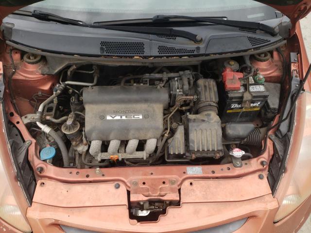 JHMGD38607S009811 - 2007 HONDA FIT S ნარინჯისფერი ფოტო 11