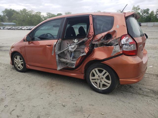 JHMGD38607S009811 - 2007 HONDA FIT S ნარინჯისფერი ფოტო 2