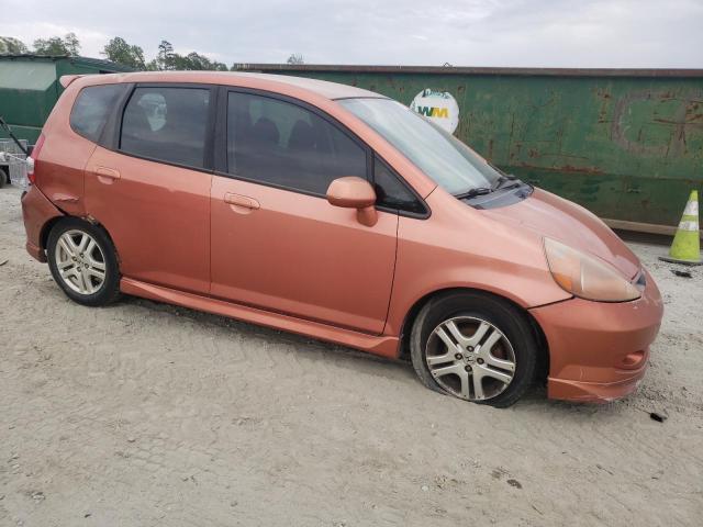 JHMGD38607S009811 - 2007 HONDA FIT S ნარინჯისფერი ფოტო 4