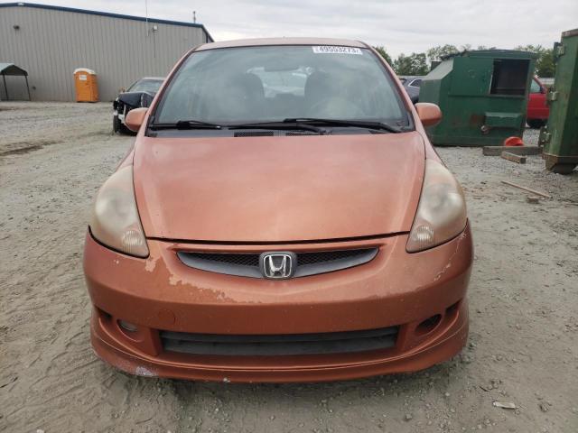 JHMGD38607S009811 - 2007 HONDA FIT S ნარინჯისფერი ფოტო 5