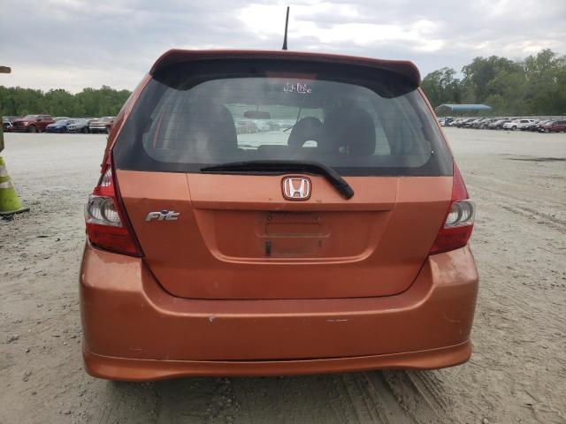 JHMGD38607S009811 - 2007 HONDA FIT S ნარინჯისფერი ფოტო 6