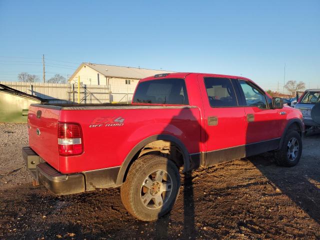 1FTPW14564KC20620 - 2004 FORD F150 SUPERCREW RED photo 3