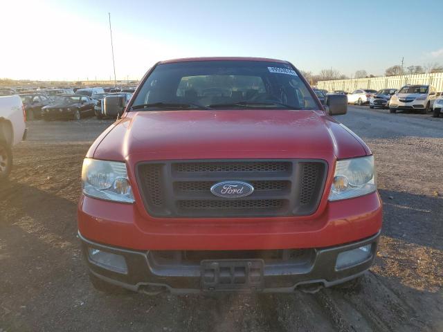 1FTPW14564KC20620 - 2004 FORD F150 SUPERCREW RED photo 5