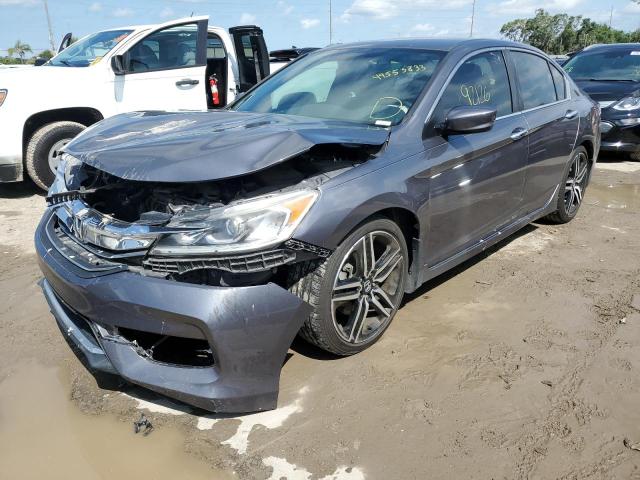 1HGCR2F12HA007621 - 2017 HONDA ACCORD SPORT SPECIAL EDITION GRAY photo 1