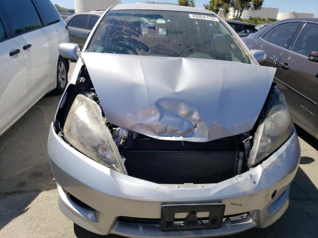 JHMGE8H50CC001553 - 2012 HONDA FIT SPORT SILVER photo 5