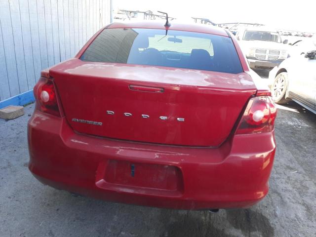 1C3CDZAG8EN130141 - 2014 DODGE AVENGER SE RED photo 6