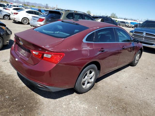 1G1ZB5STXGF174809 - 2016 CHEVROLET MALIBU LS RED photo 3