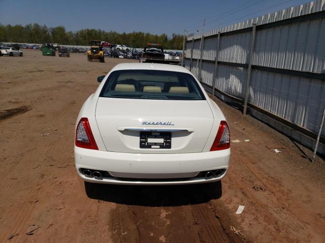 ZAM39NKA4D0066798 - 2013 MASERATI QUATTROPOR S WHITE photo 6