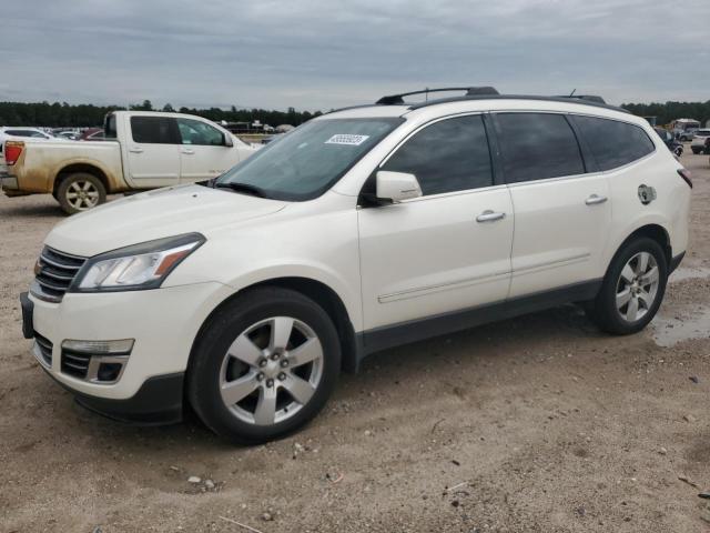 1GNKRJKDXFJ192784 - 2015 CHEVROLET TRAVERSE LTZ WHITE photo 1