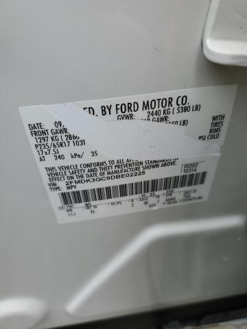 2FMDK3GC9DBE02225 - 2013 FORD EDGE SE WHITE photo 12