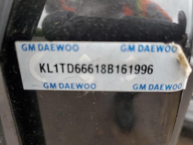 KL1TD66618B161996 - 2008 CHEVROLET AVEO BASE BLACK photo 13