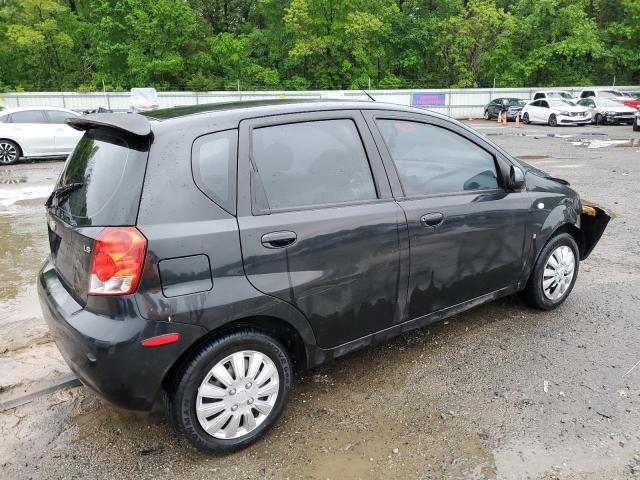 KL1TD66618B161996 - 2008 CHEVROLET AVEO BASE BLACK photo 3