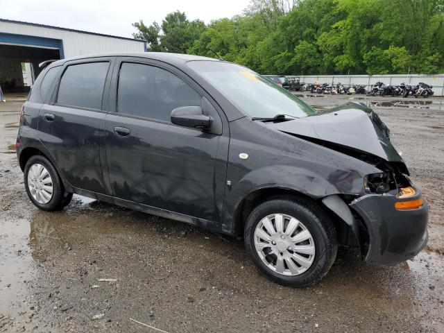 KL1TD66618B161996 - 2008 CHEVROLET AVEO BASE BLACK photo 4