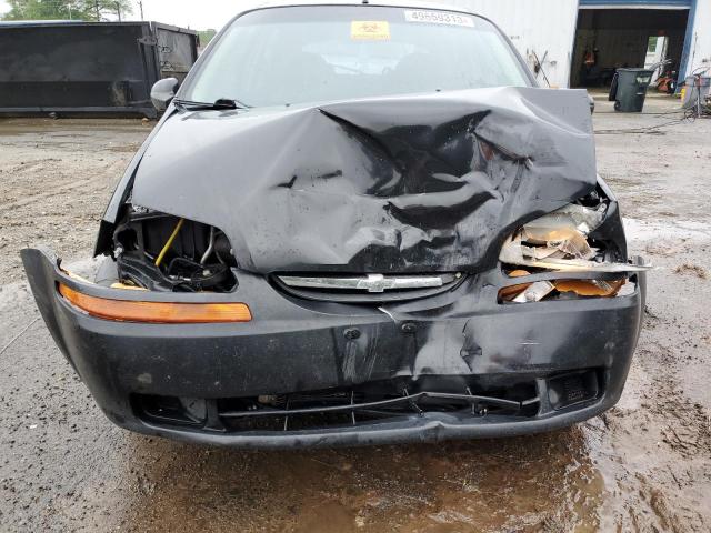 KL1TD66618B161996 - 2008 CHEVROLET AVEO BASE BLACK photo 5