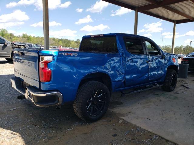 3GCUDDED2NG617363 - 2022 CHEVROLET SILVERADO K1500 LT BLUE photo 3