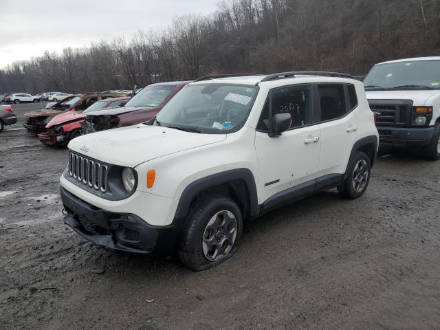 ZACCJBAB0HPE42031 - 2017 JEEP RENEGADE SPORT თეთრი ფოტო 2