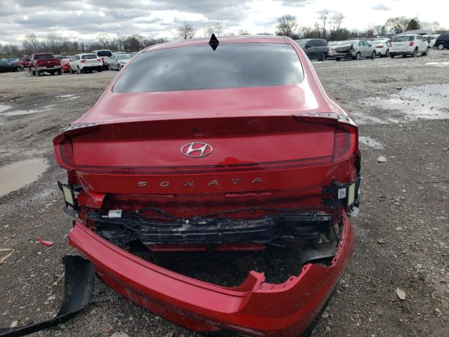 5NPEF4JA8LH013590 - 2020 HYUNDAI SONATA SEL RED photo 6