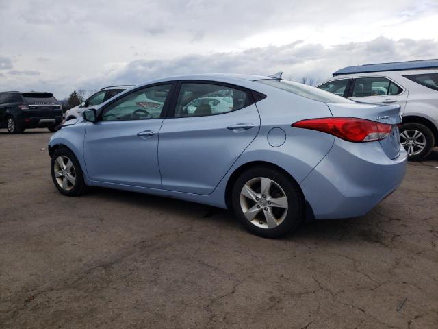 KMHDH4AE0CU385113 - 2012 HYUNDAI ELANTRA GLS BLUE photo 2