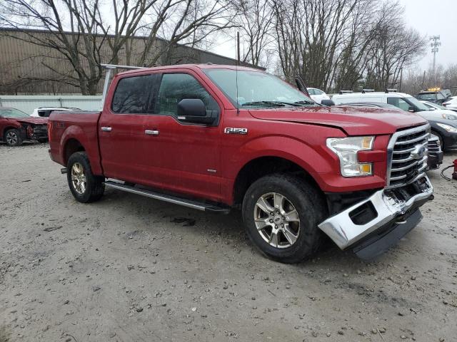 1FTEW1EG5FFC56155 - 2015 FORD F150 SUPERCREW RED photo 4