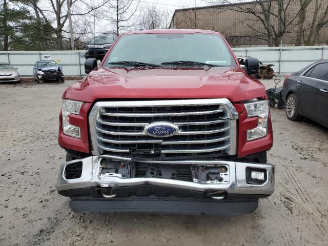 1FTEW1EG5FFC56155 - 2015 FORD F150 SUPERCREW RED photo 5