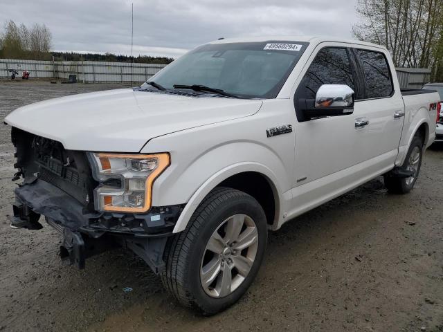 1FTEW1EGXFFC22504 - 2015 FORD F150 SUPERCREW WHITE photo 1