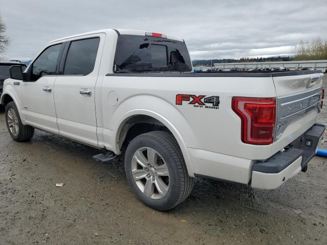 1FTEW1EGXFFC22504 - 2015 FORD F150 SUPERCREW WHITE photo 2