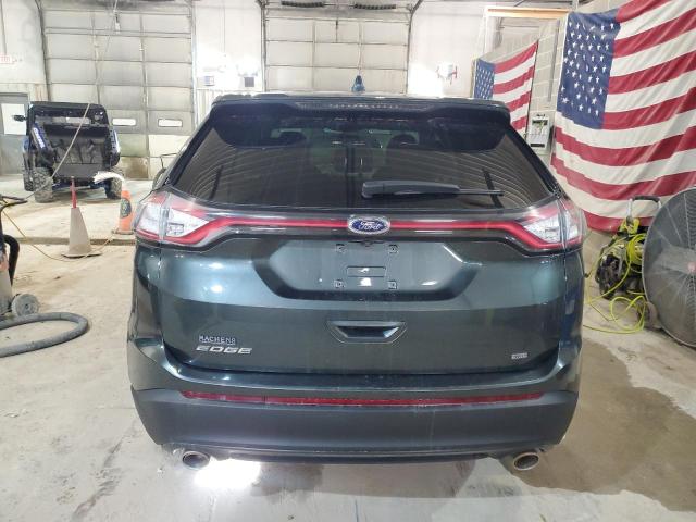 2FMTK4G89FBB66997 - 2015 FORD EDGE SE GREEN photo 6