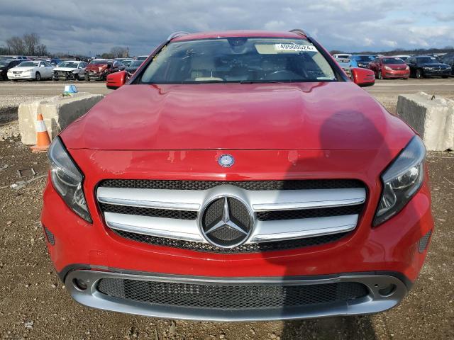 WDCTG4EB2FJ132829 - 2015 MERCEDES-BENZ GLA 250 RED photo 5