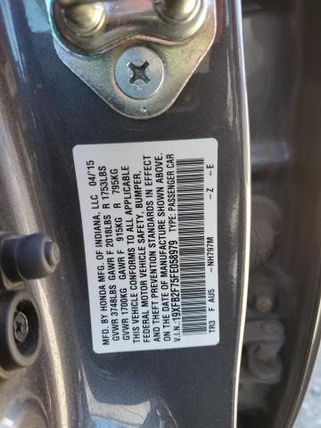 19XFB2F75FE058979 - 2015 HONDA CIVIC SE GRAY photo 12