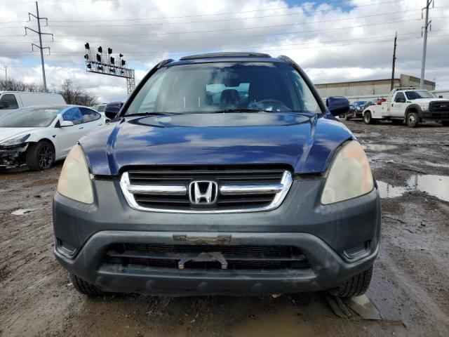 JHLRD78862C053577 - 2002 HONDA CR-V EX BLUE photo 5