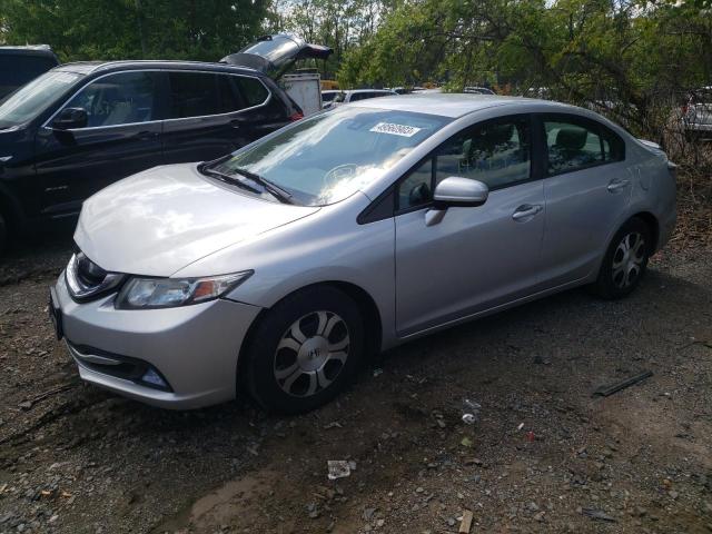 19XFB4F34EE200360 - 2014 HONDA CIVIC HYBRID L SILVER photo 1