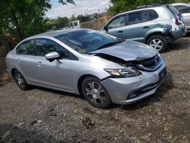 19XFB4F34EE200360 - 2014 HONDA CIVIC HYBRID L SILVER photo 4