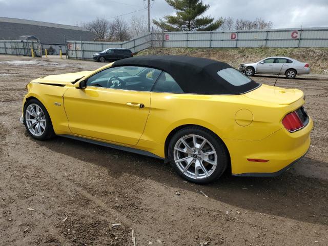 1FATP8FF9F5340364 - 2015 FORD MUSTANG GT YELLOW photo 2