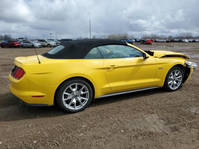 1FATP8FF9F5340364 - 2015 FORD MUSTANG GT YELLOW photo 3