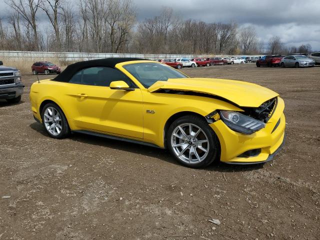 1FATP8FF9F5340364 - 2015 FORD MUSTANG GT YELLOW photo 4