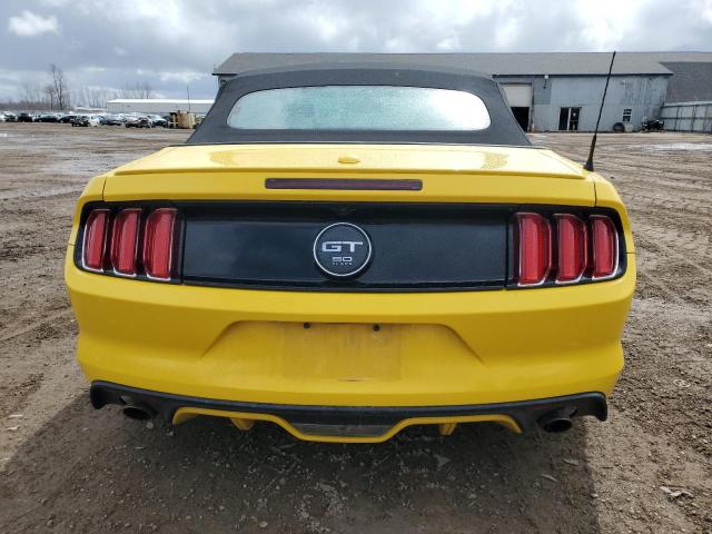 1FATP8FF9F5340364 - 2015 FORD MUSTANG GT YELLOW photo 6