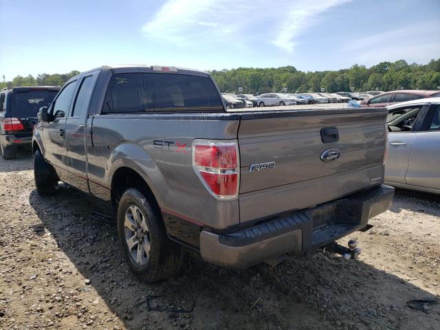 1FTFX1CFXDFC39666 - 2013 FORD F150 SUPER CAB GRAY photo 2