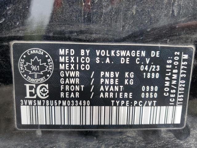 3VWSM7BU5PM033490 - 2023 VOLKSWAGEN JETTA COMFORTLINE BLACK photo 13