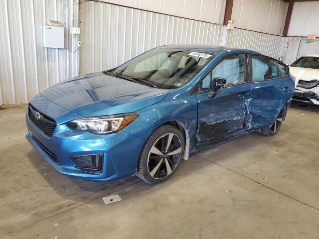 4S3GKAM65K3621359 - 2019 SUBARU IMPREZA SPORT BLUE photo 1