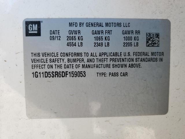 1G11D5SR6DF159053 - 2013 CHEVROLET MALIBU 1LT CREAM photo 12