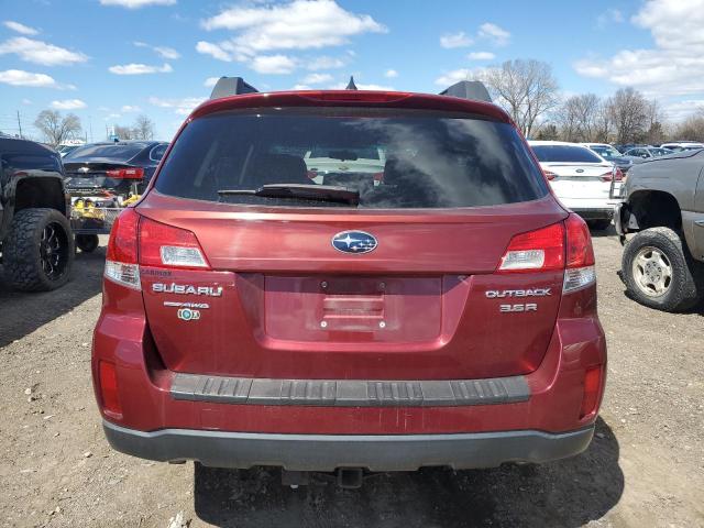 4S4BRDJC9C2215962 - 2012 SUBARU OUTBACK 3.6R LIMITED RED photo 6