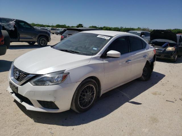 3N1AB7AP0GY326130 - 2016 NISSAN SENTRA S WHITE photo 1