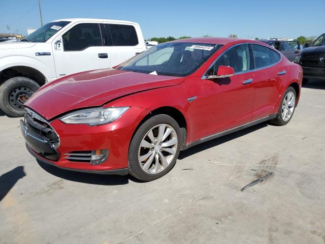 5YJSA1CN2DFP23116 - 2013 TESLA MODEL S წითელი ფოტო 1