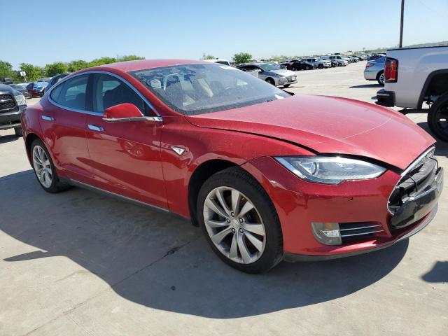 5YJSA1CN2DFP23116 - 2013 TESLA MODEL S წითელი ფოტო 4