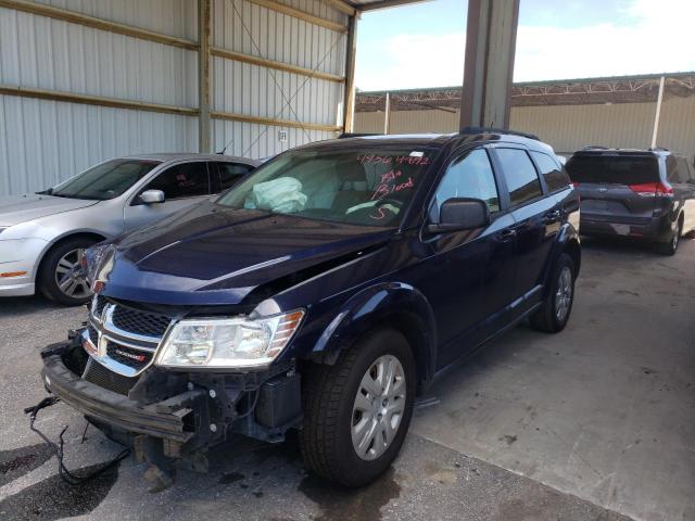 3C4PDCAB4JT236742 - 2018 DODGE JOURNEY SE BLUE photo 2