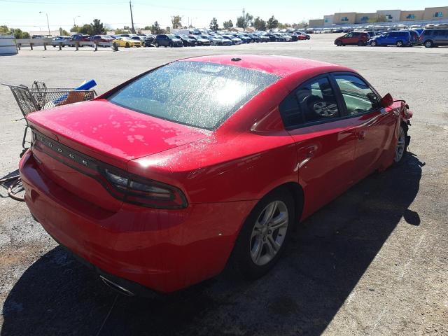 2C3CDXBG6NH165644 - 2022 DODGE CHARGER SXT RED photo 3