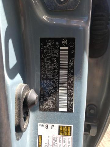 JTDKN3DU6F2003555 - 2015 TOYOTA PRIUS TURQUOISE photo 12