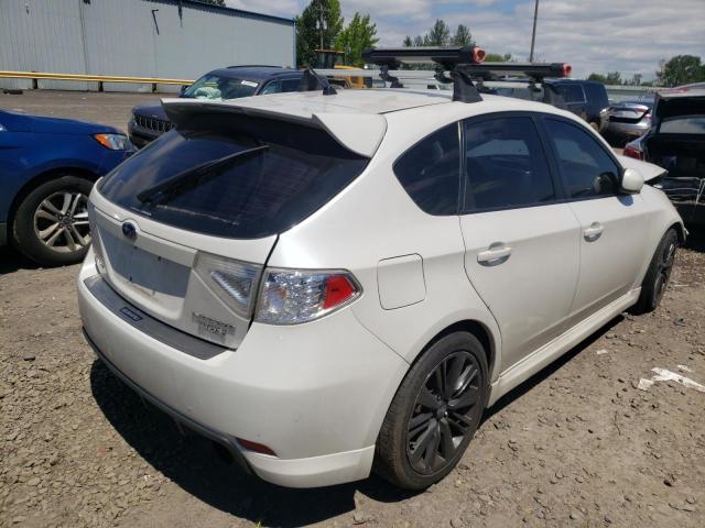 JF1GH76609G825428 - 2009 SUBARU IMPREZA WRX WHITE photo 4