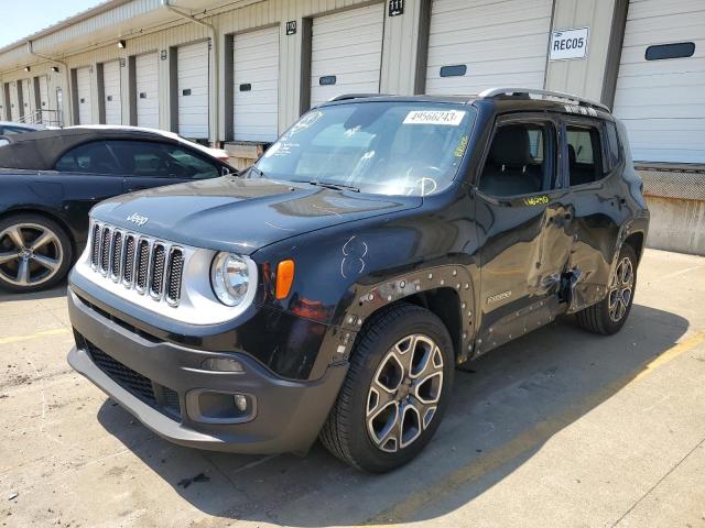 ZACCJADTXGPD35789 - 2016 JEEP RENEGADE LIMITED BLACK photo 1